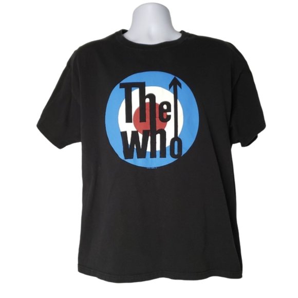 Hanes Other - THE WHO CLASSIC TARGET LOGO HANES BLACK T SHIRT SIZE XL